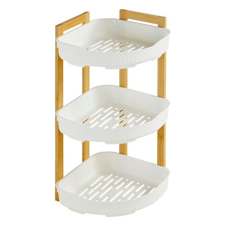 5five Simply Smart, organizer pod prysznic, narożny, stojący, Natureo, 29-22-45 cm