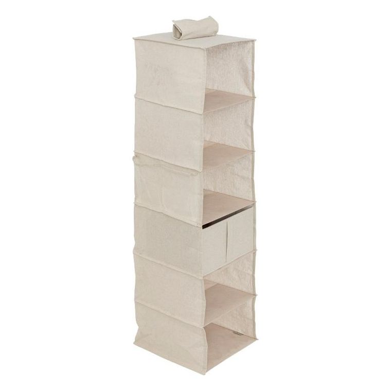 5five Simply Smart, organizer wiszący do szafy, Dressy, 6 komór, 30-30-127 cm