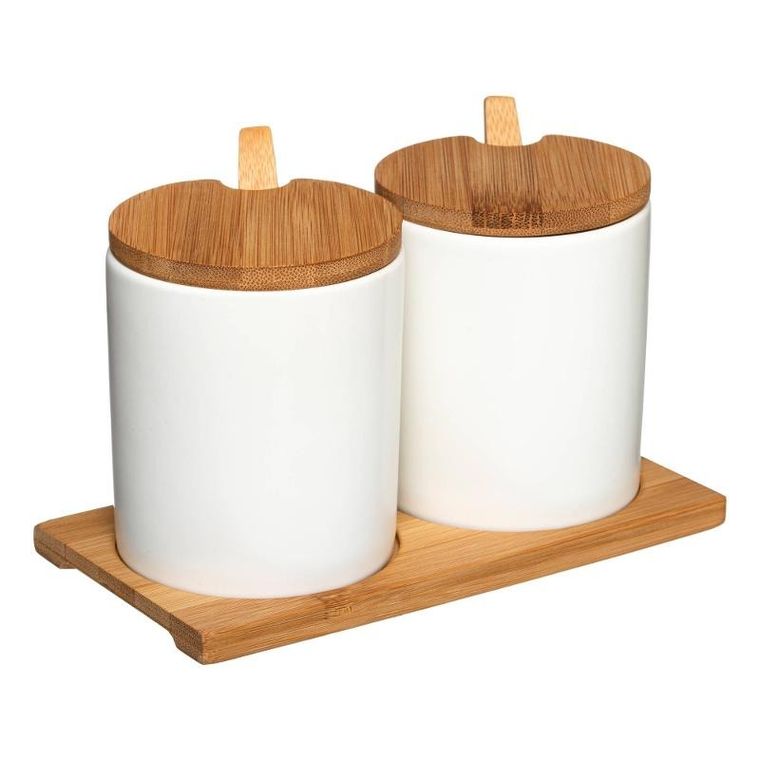 5five Simply Smart, pojemnik na przyprawy, ceramiczny, 2 szt., Ø 8 cm