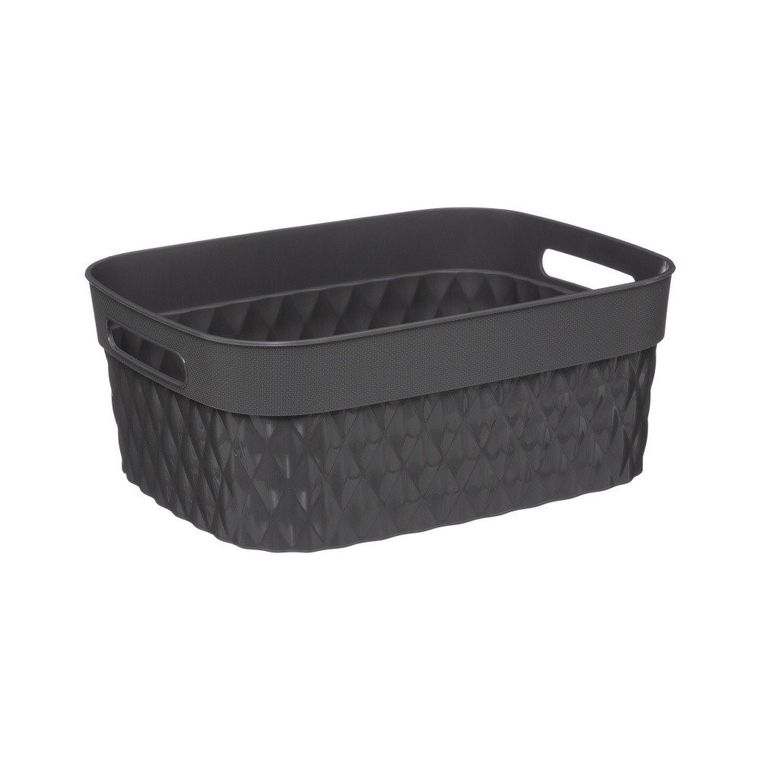 5five Simply Smart, pojemnik prostokątny, Recta, tworzywo sztuczne, 5 l, szary