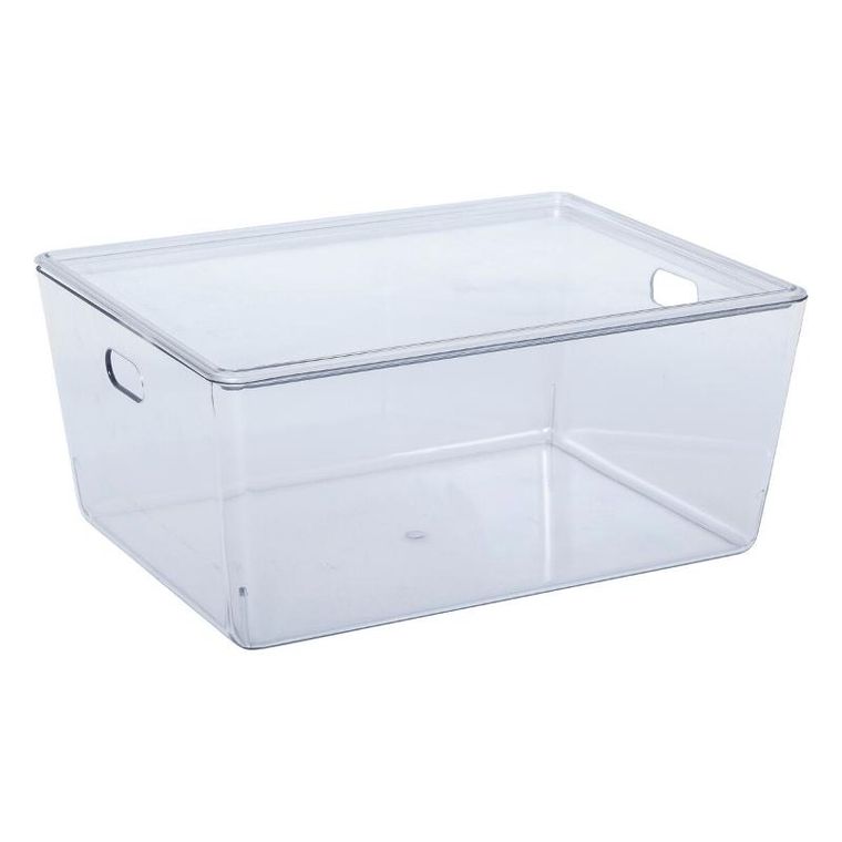 5five Simply Smart, Selena, pudełka z pokrywką, przezroczyste do szafy, 11 l