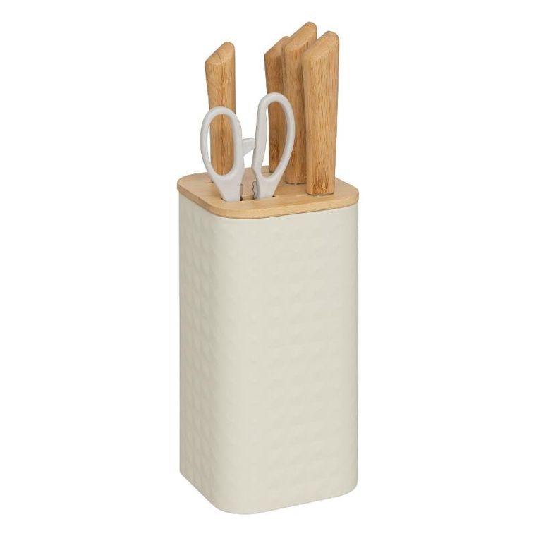 5five Simply Smart, Sensia, blok na 4 noże i nożyczki, 6 elementów