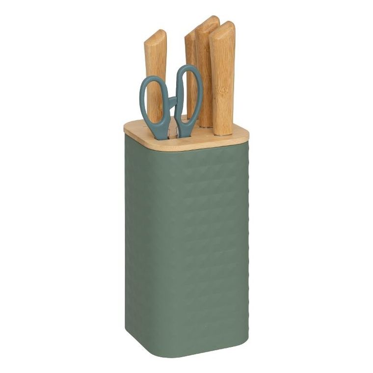 5five Simply Smart, Sensia, blok na 4 noże i nożyczki, 6 elementów