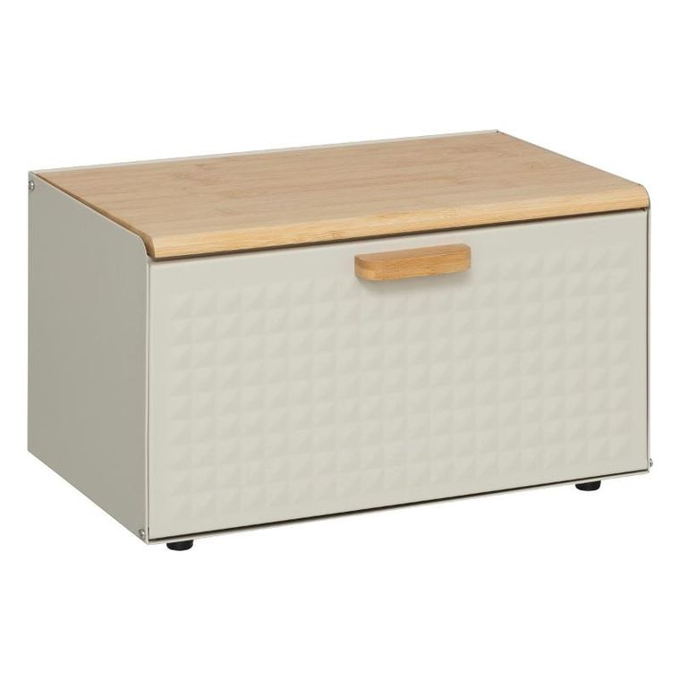 5five Simply Smart, Sensia, metalowy chlebak z bambusową pokrywą