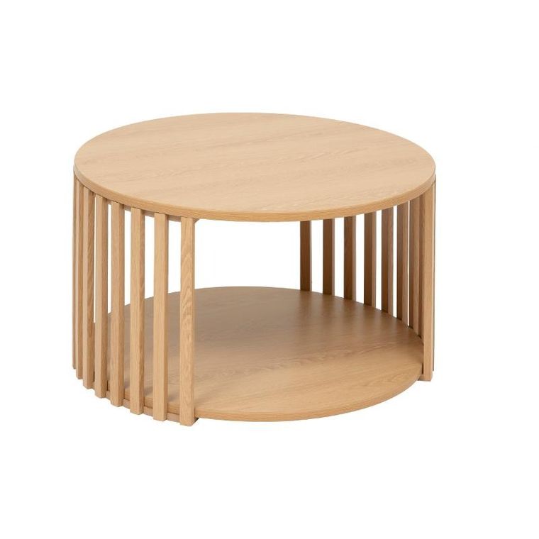 5five Simply Smart, Slat, stolik kawowy, lamele, okrągły, 60 cm