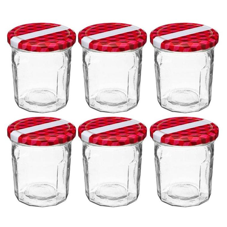 5five Simply Smart, słoiki na przetwory, 6 szt., 280 ml