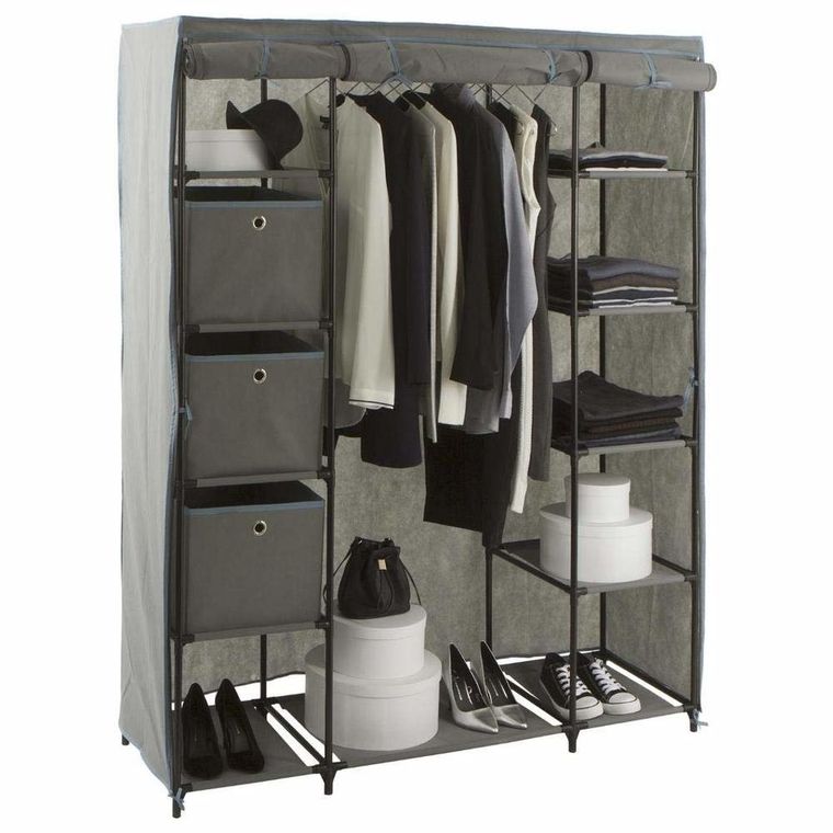 5five Simply Smart, szafa tekstylna, 11 półek + 3 pojemniki wewnętrzne