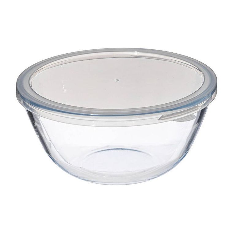 5five Simply Smart, szklana miska z pokrywką, transparentne szkło
