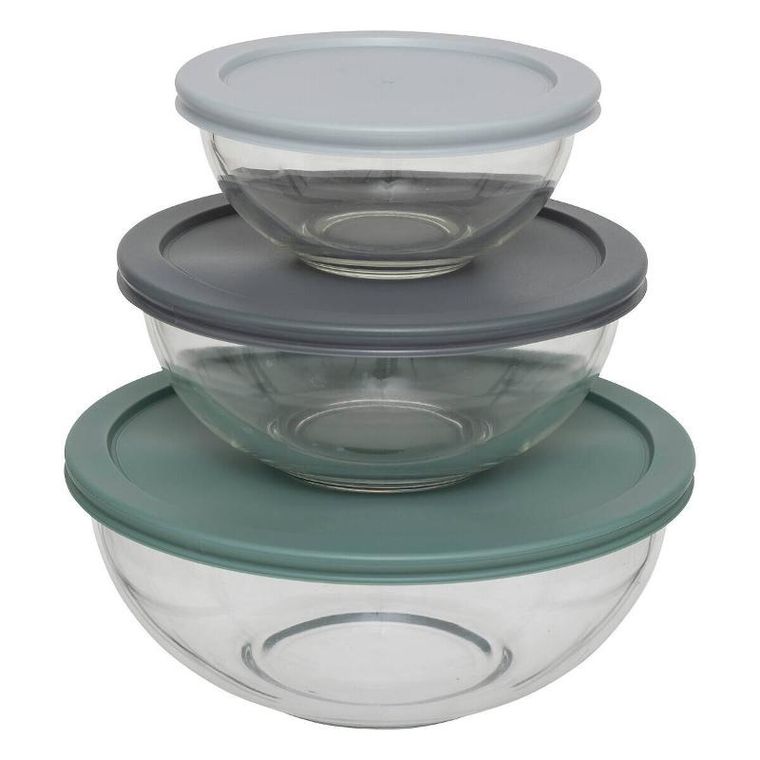 5five Simply Smart, szklane miski z pokrywkami, So Simple, 3 szt.