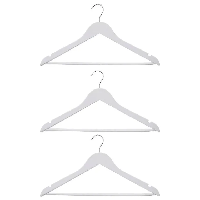 5five Simply Smart, wieszak drewniany na ubrania, klon, zestaw 3 szt.