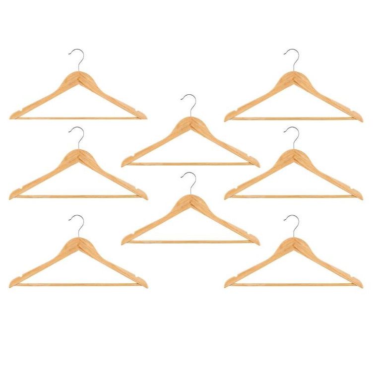 5five Simply Smart, wieszaki na ubrania, drewniane, 8 szt.
