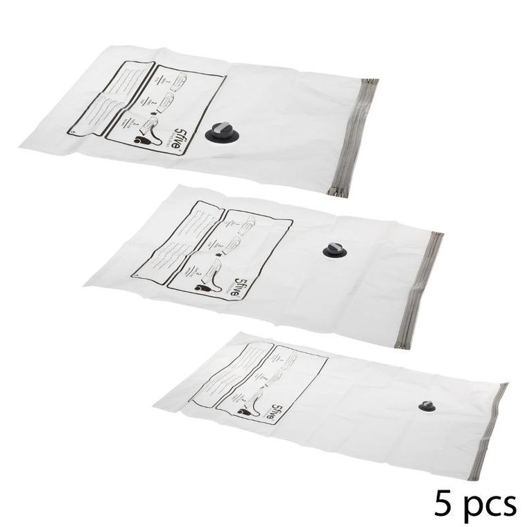 5five Simply Smart, worki próżniowe na ubrania, 5 szt.