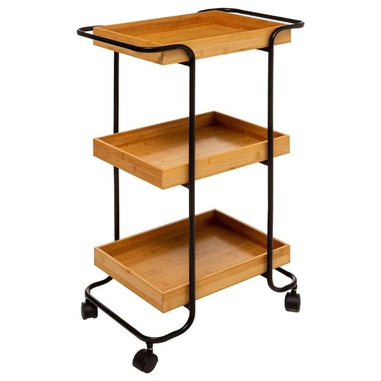 5five Simply Smart, wózek łazienkowy na kółkach, 3 poziomy