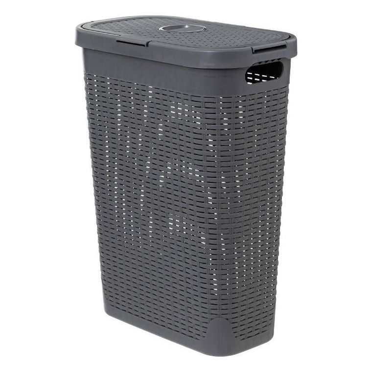 5five Simply Smart, wysoki kosz na pranie z plastiku, 40 l