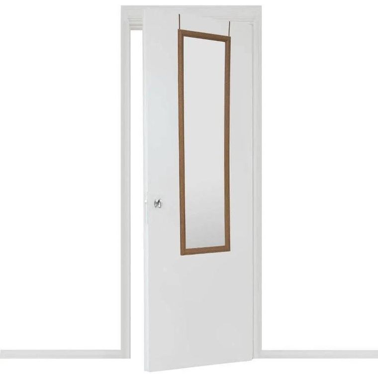 5five Simply Smart, wysokie lustro w plastikowej ramie do zawieszenia na drzwiach, 125.5-35.5-2 cm