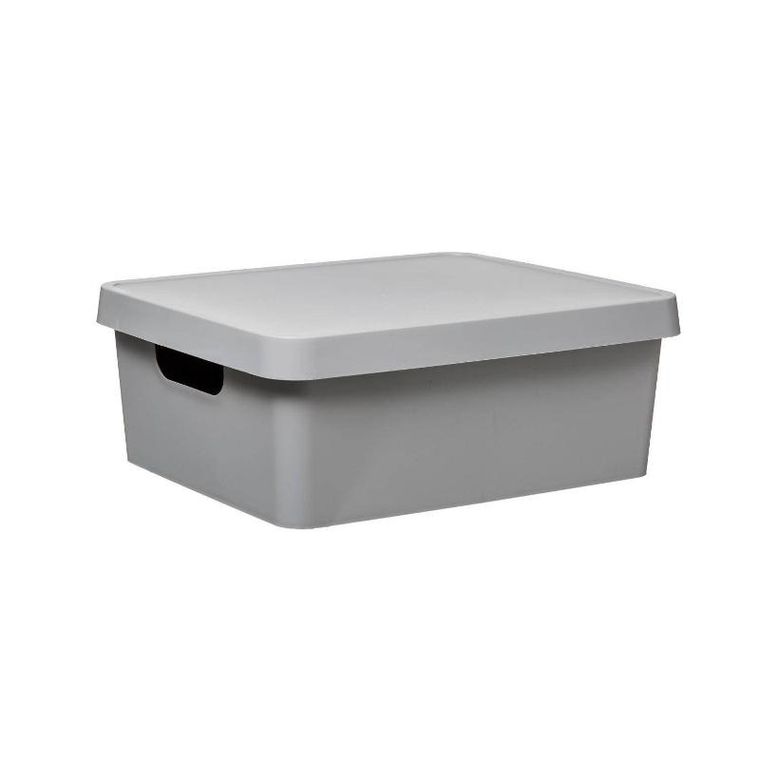 5five Simply Smart, zamykany pojemnik, z pokrywką, szary, 11l