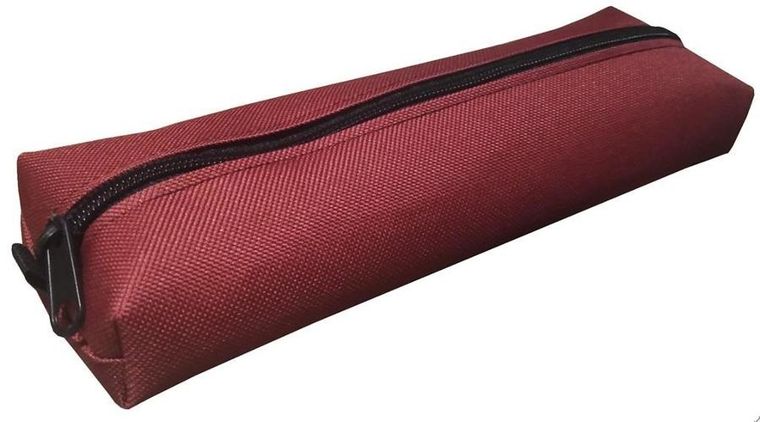 7R, piórnik szkolny, bordowy