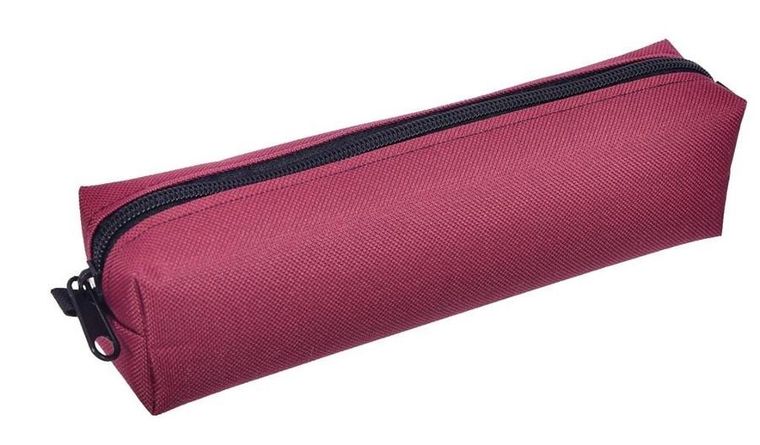 7R, piórnik szkolny, bordowy