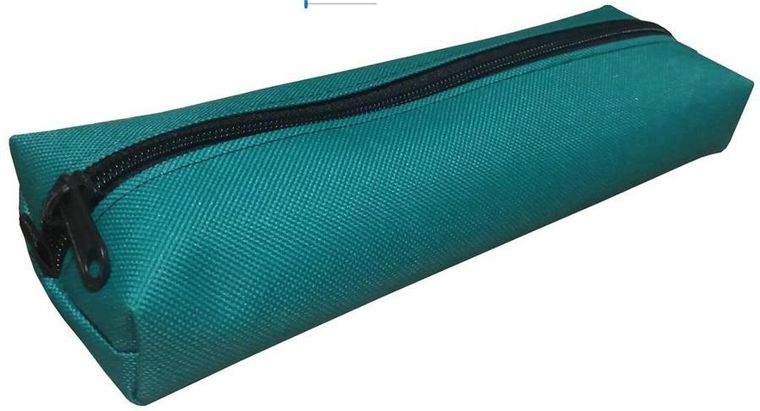 7R, piórnik szkolny, zielony