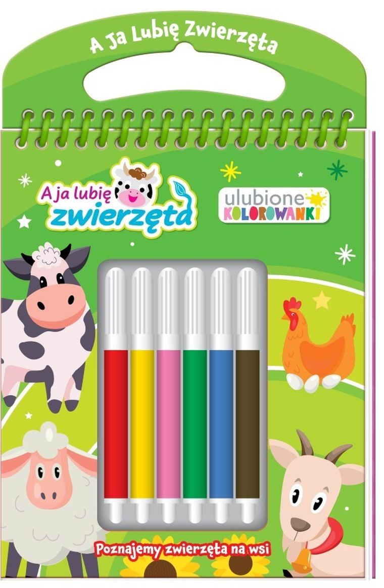 A ja lubię zwierzęta. Ulubione kolorowanki. Poznajemy zwierzęta na wsi