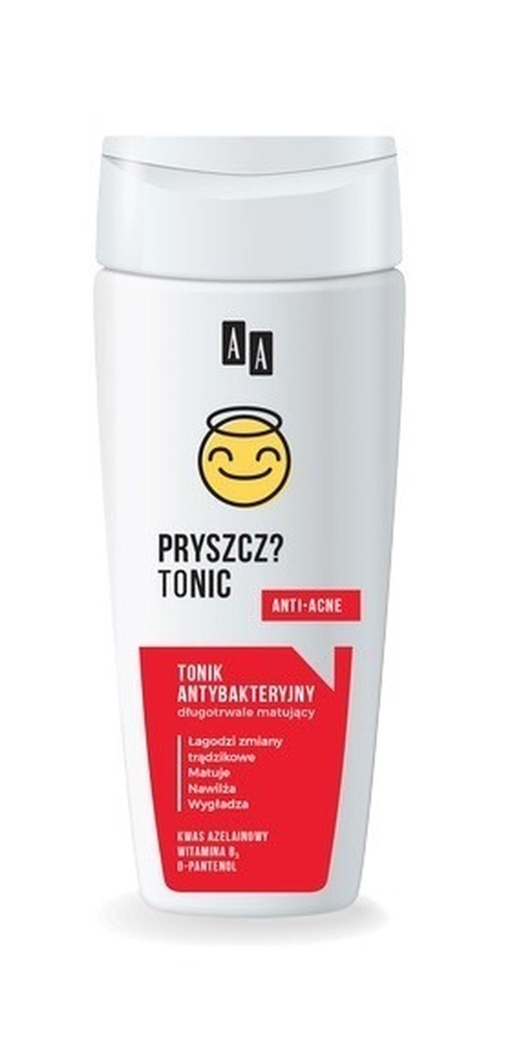 AA, Emoji, tonik antybakteryjny długotrwale matujący, 200 ml