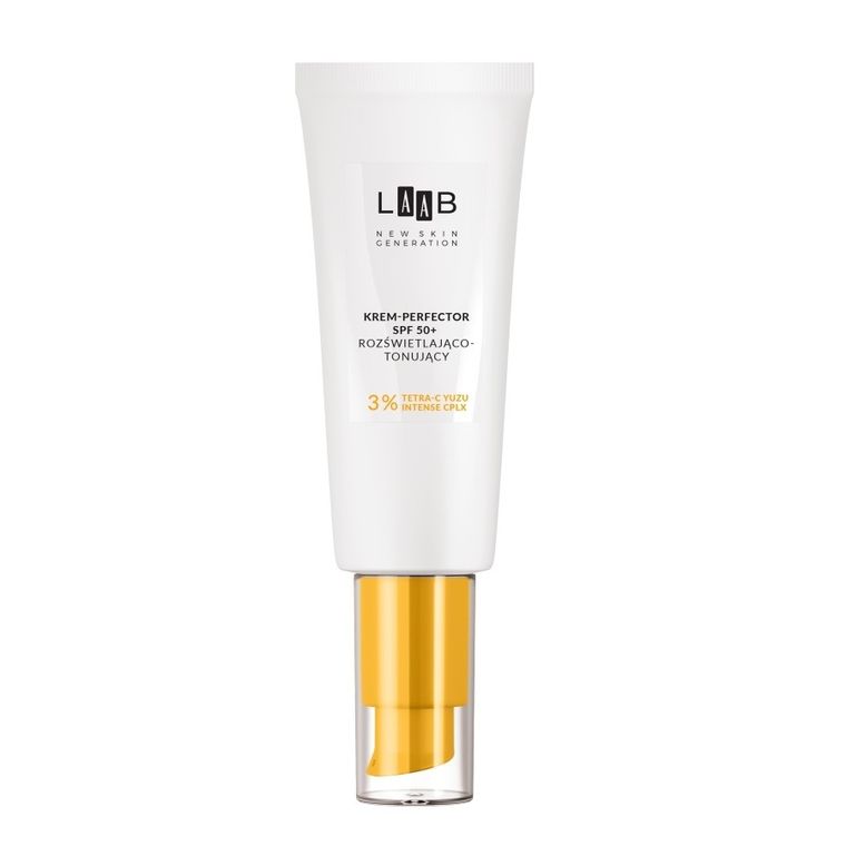 AA, LAAB Tetra-C Yuzu, krem-perfector SPF50 rozświetlająco-nawilżający, 40 ml