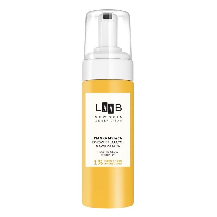 AA, LAAB, Tetra-C Yuzu, pianka do mycia twarzy, nawilżająco-rozświetlająca, 150 ml
