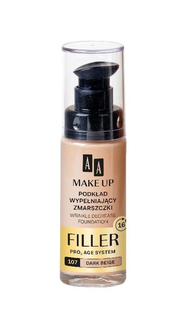 AA, Make Up, podkład wypełniający zmarszczki nr 107 Dark Beige, 30 ml