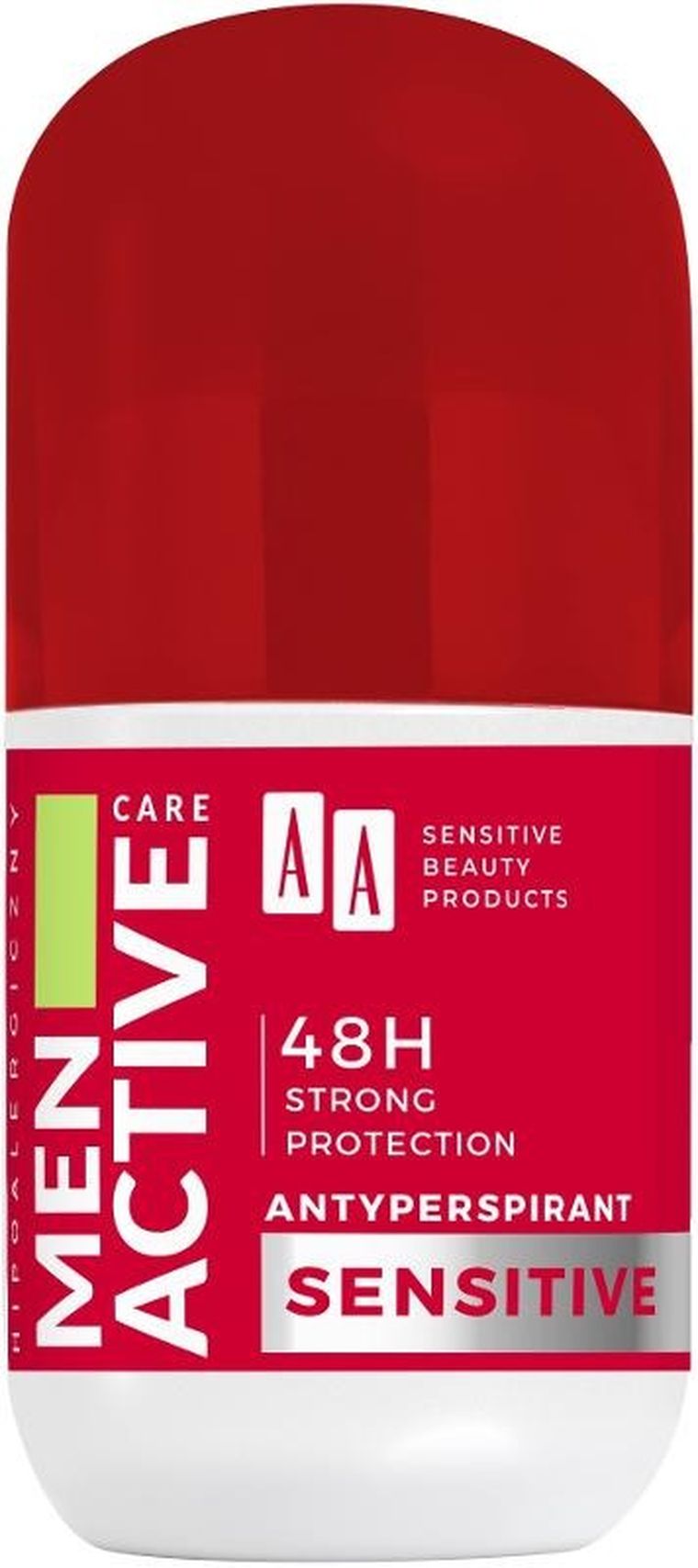 AA, Men Active Care, dezodorant antyperspirant, roll-on, sensitive, 50 ml