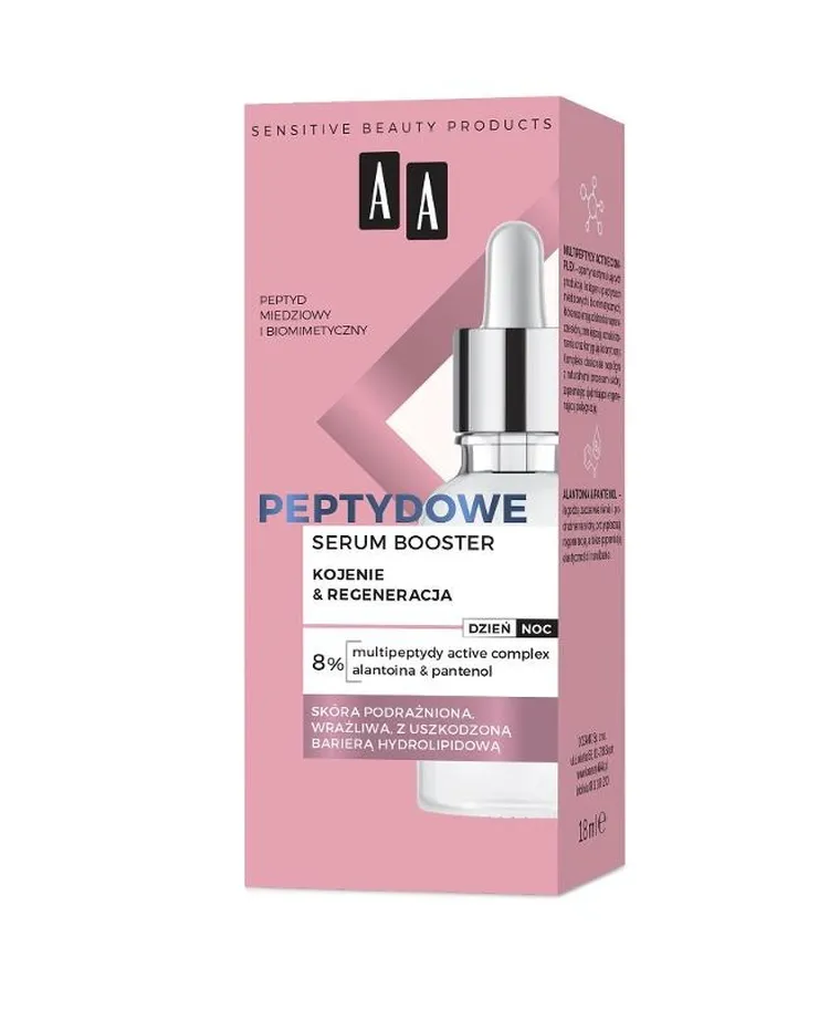 AA, Peptide, serum booster ukojenie i regeneracja, 18 ml