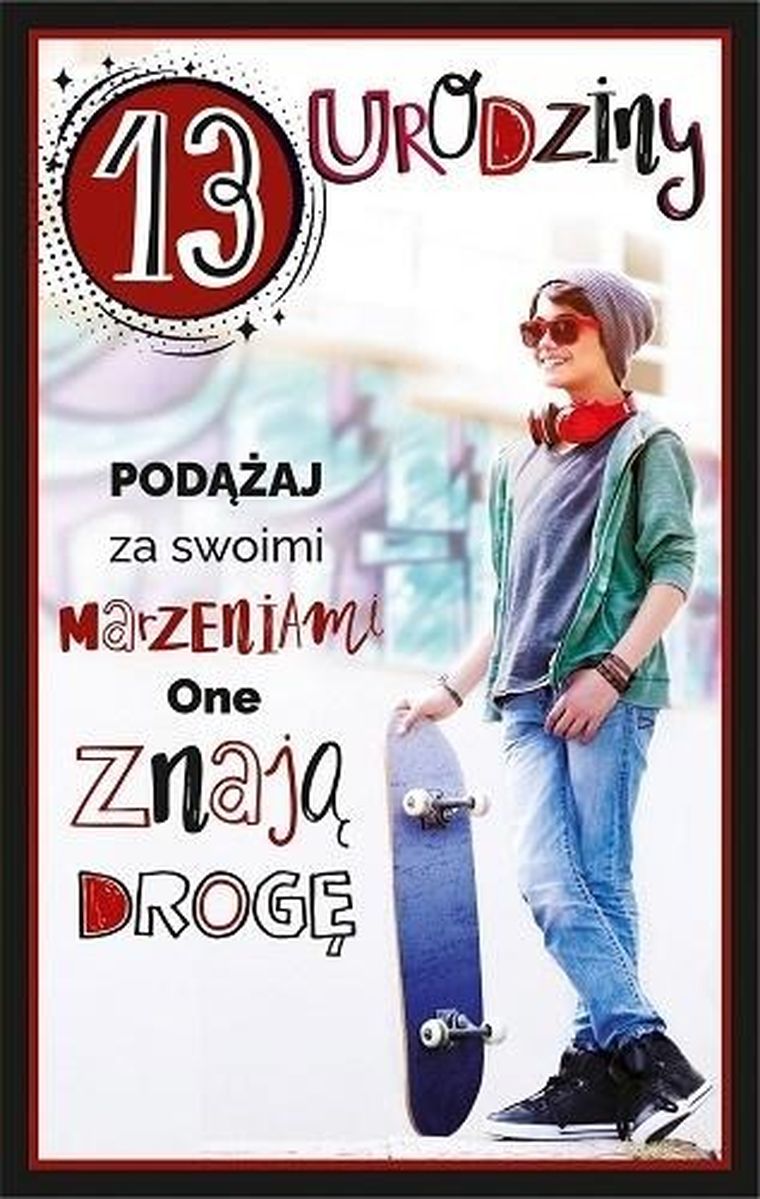 AbCard, kartka okolicznościowa, Urodziny 13