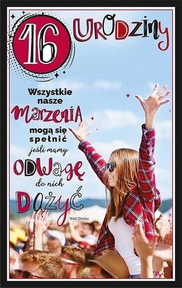 AbCard, kartka okolicznościowa, Urodziny 16