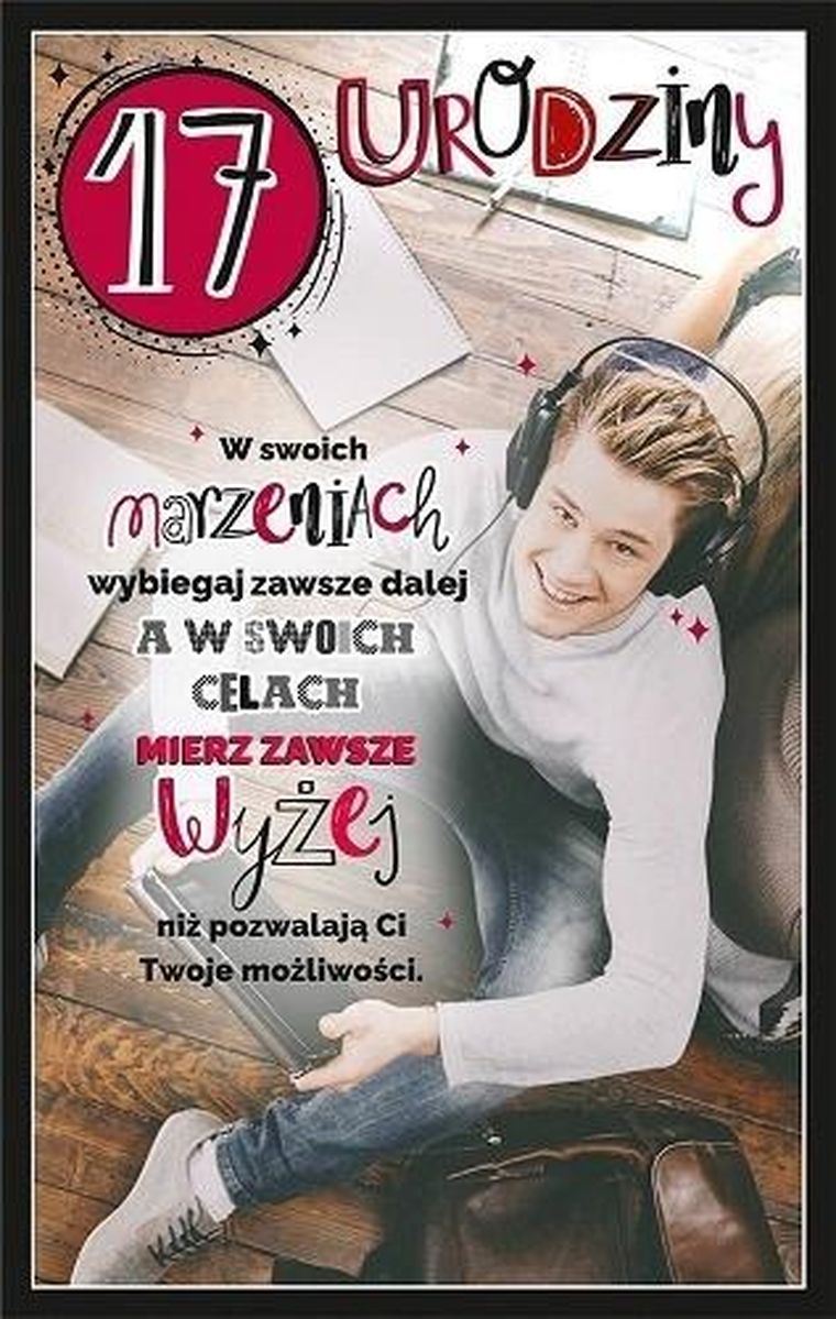AbCard, kartka okolicznościowa, Urodziny 17