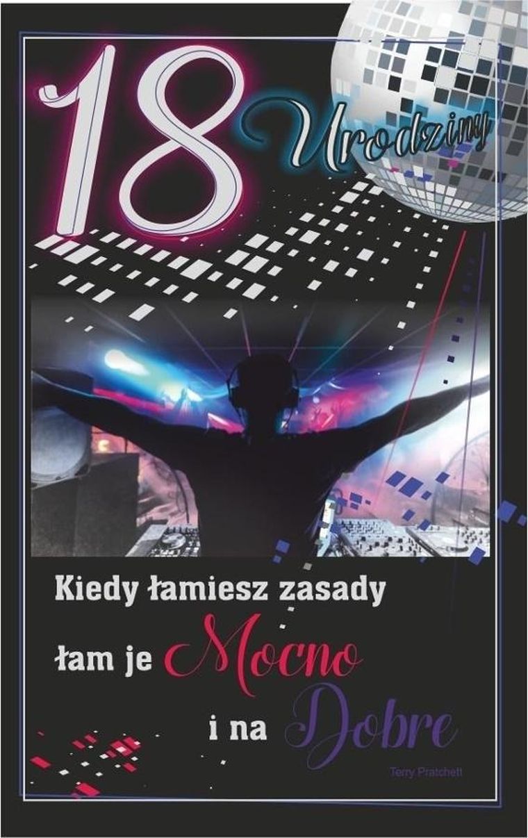 AbCard, kartka okolicznościowa, Urodziny 18