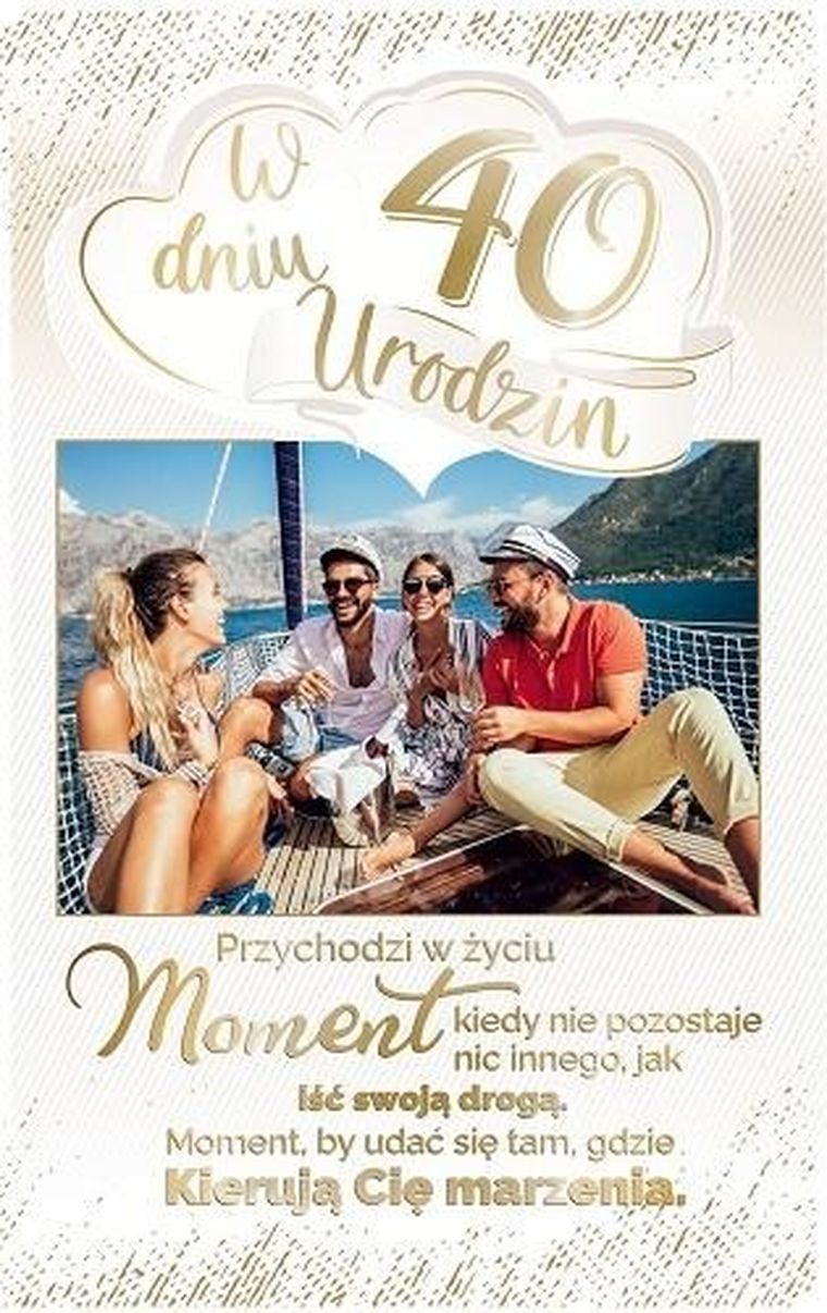 AbCard, kartka okolicznościowa, Urodziny 40