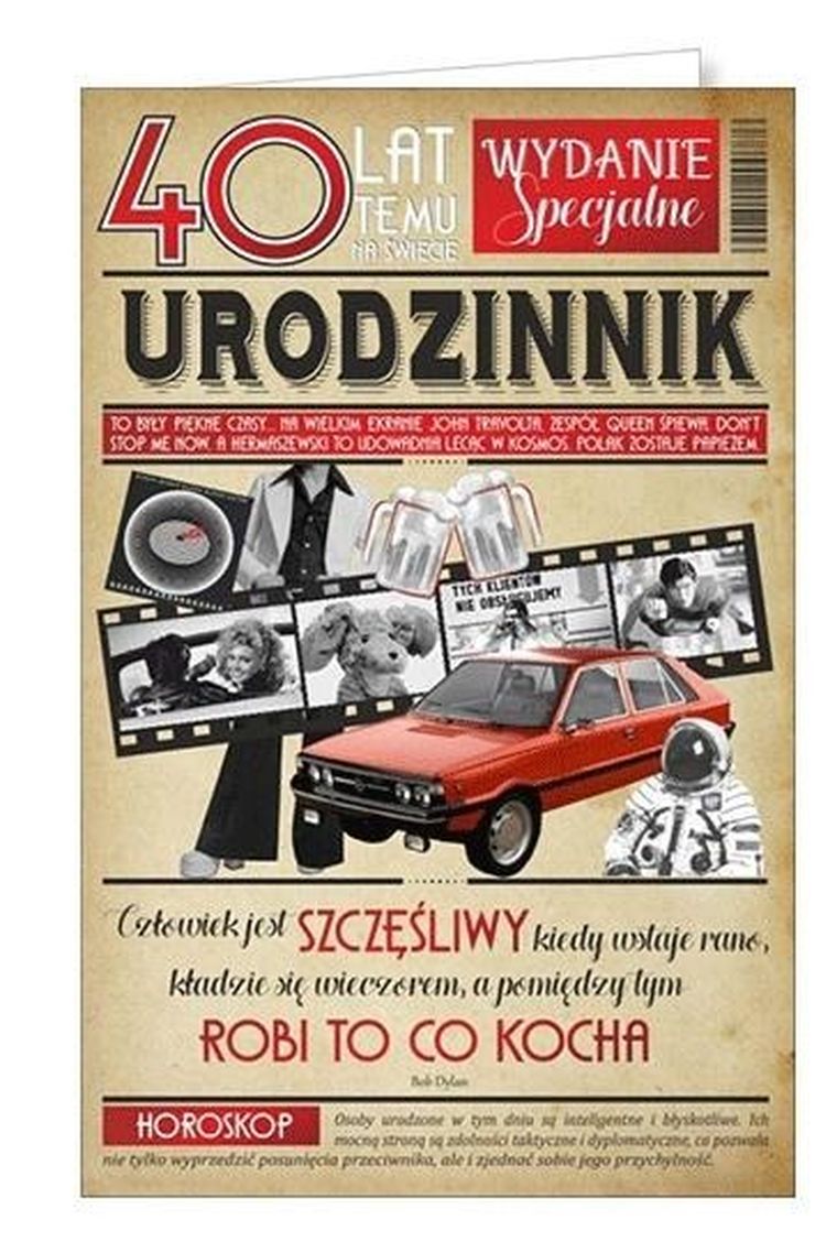 AbCard, kartka okolicznościowa, Urodziny 40