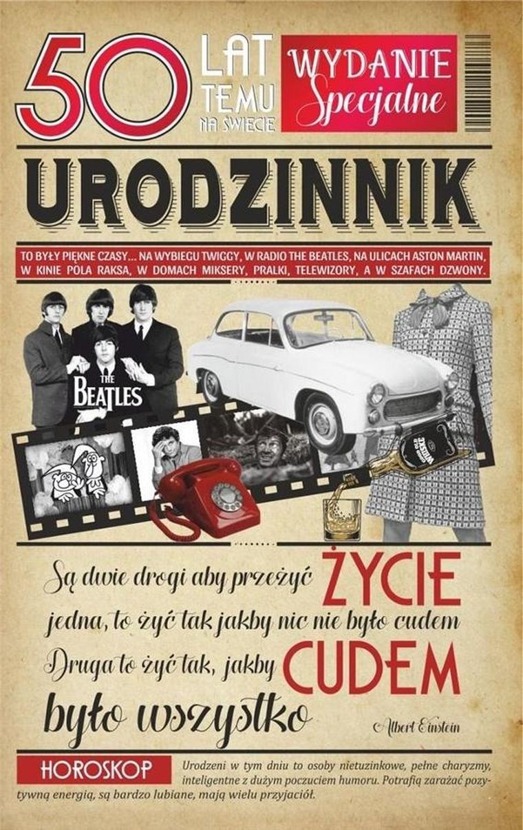 AbCard, kartka okolicznościowa, Urodziny 50