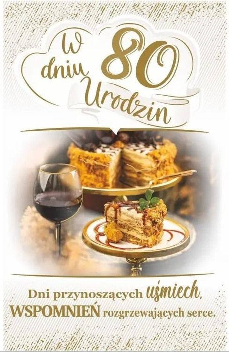 AbCard, kartka okolicznościowa, Urodziny 80