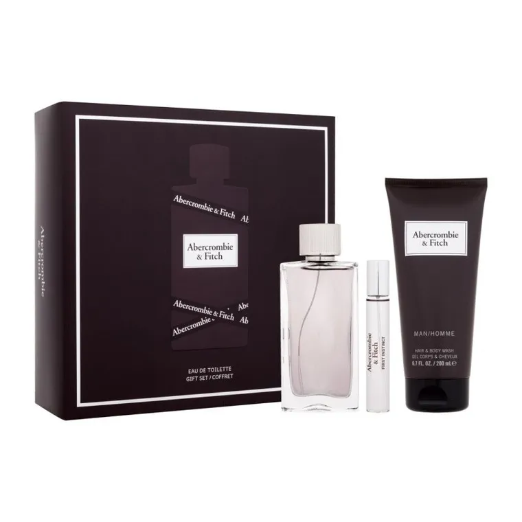 abercrombie & fitch first instinct man woda toaletowa 100 ml   zestaw 