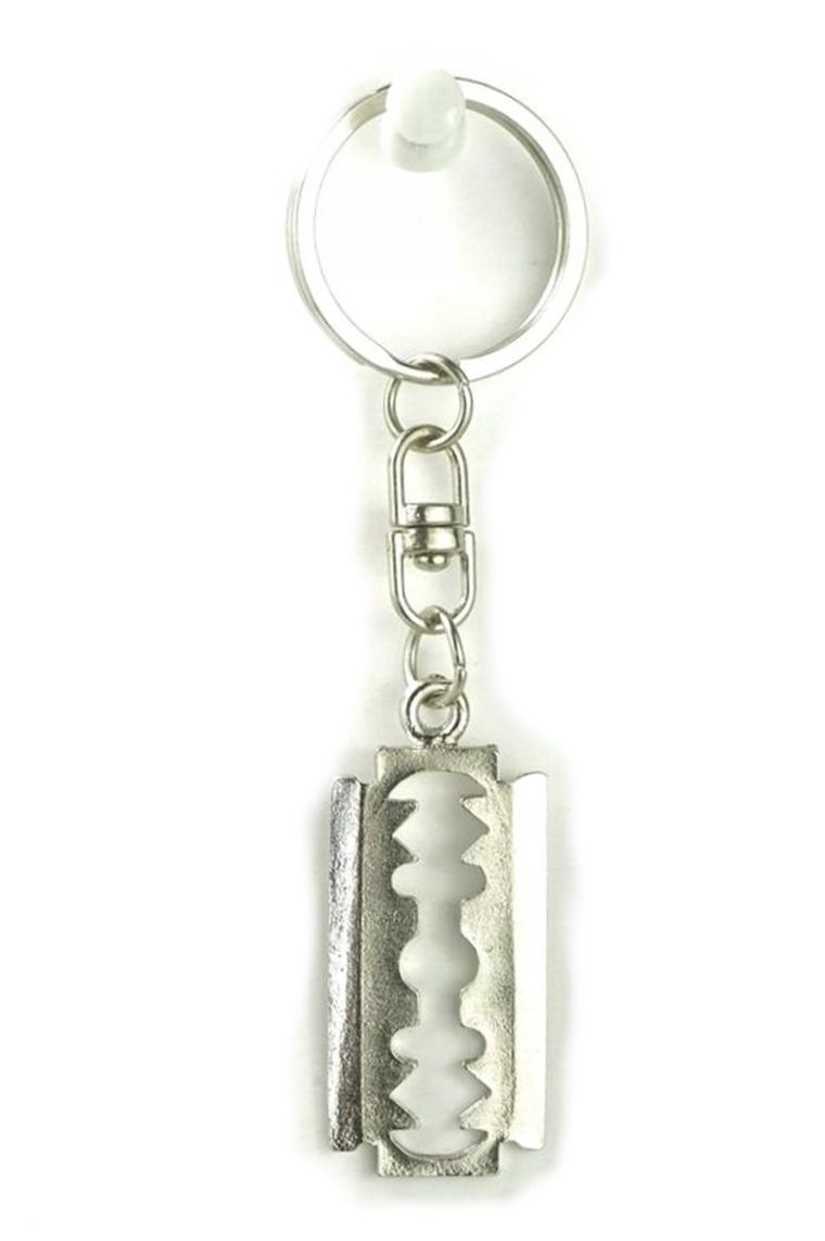 Abino, brelok metalowy, żyletka