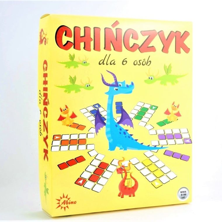 Abino, chińczyk, wersja dla 6 osób, gra familijna