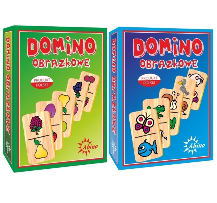 Abino, Domino obrazkowe, gra familijna, 1 szt.