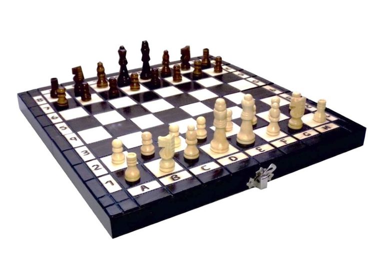 Abino, drewniane szachy, gra logiczna