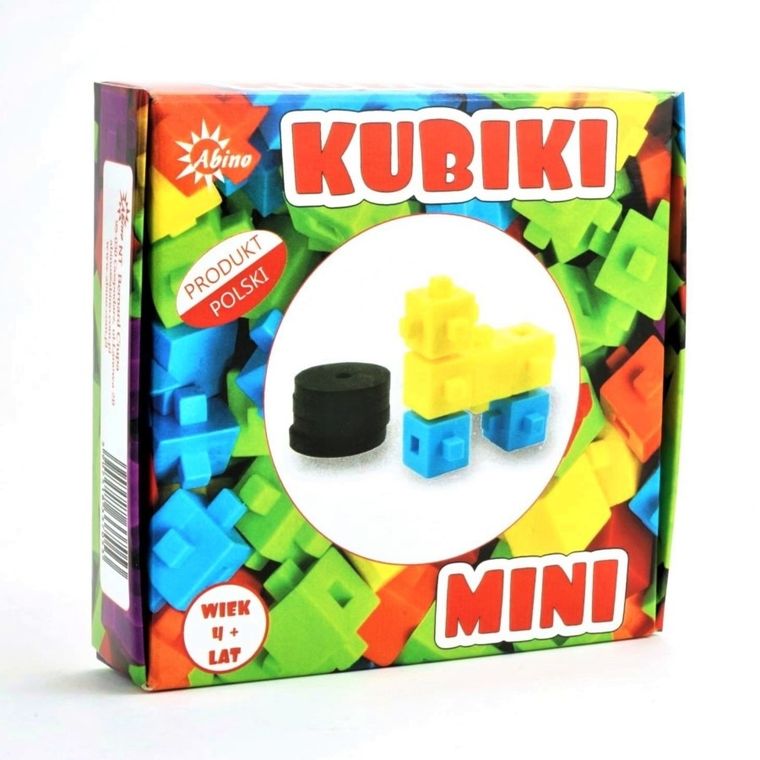 Abino, Kubiki mini, Autko, klocki, 11 elementów