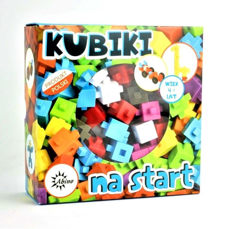 Abino, Kubiki na start, klocki, 70 elementów