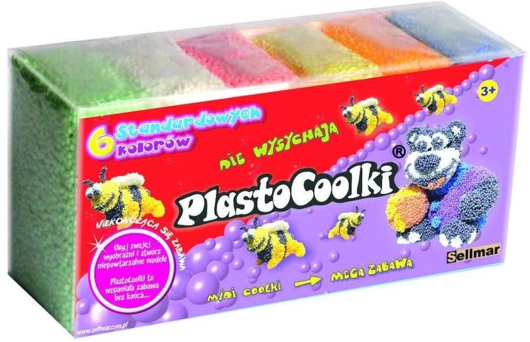 Abino, PlastoCoolki, masa plastyczna, standard 6 szt.