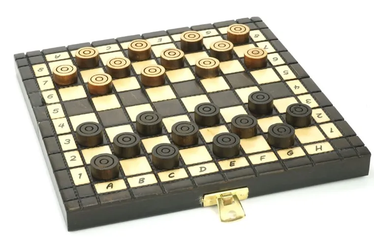 Abino, warcaby drewniane, gra logiczna