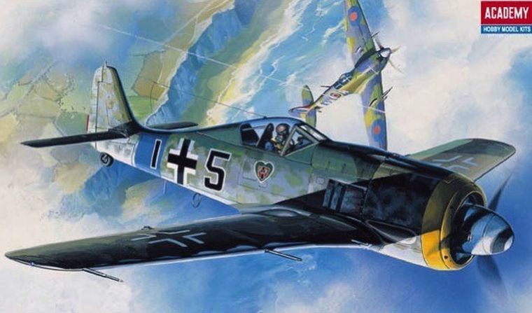 Academy, samolot Focke Wulf FW190 A Butcher, model do sklejania