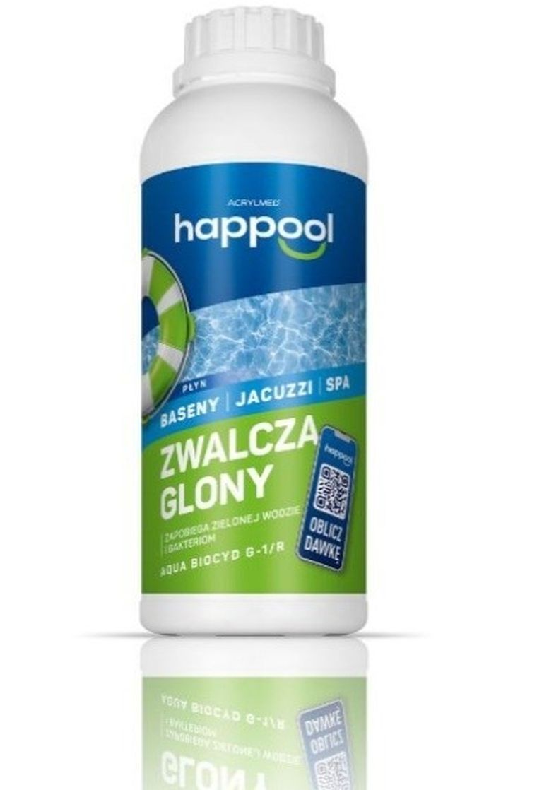 Acrylmed, Happool, Biocid G-1/R, koncentrat do zwalczania glonów, 1l