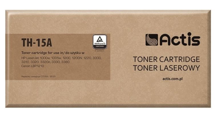 Actis, toner do drukarki, TH-15A, zamiennik HP 15A C7115A, Canon EP-25, Standard, 2500 stron, czarny